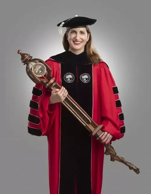 President Falconetti in regalia